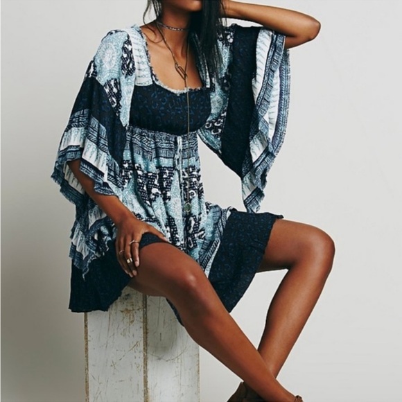 FP Heart of Gold Bell Sleeve Mini Dress - Picture 3 of 8